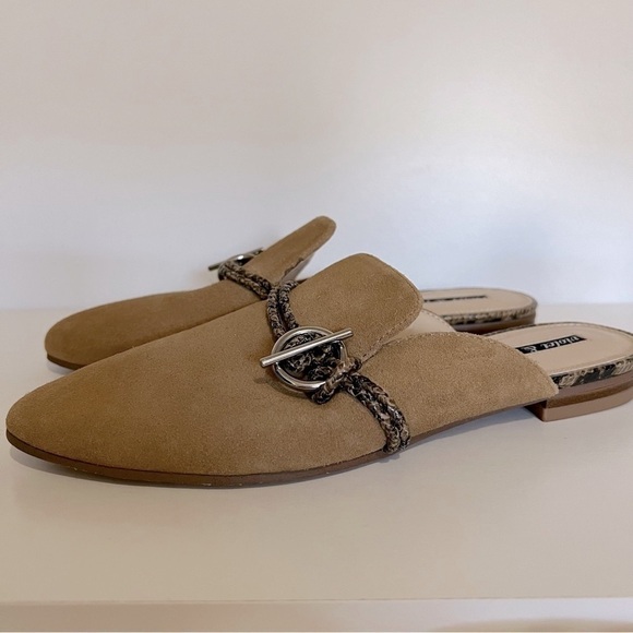 Violet & Red Selma Camel Leather Mules - Picture 2 of 8